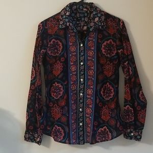 LUCKY BRAND Women's Multicolor Long sleeves Top,S